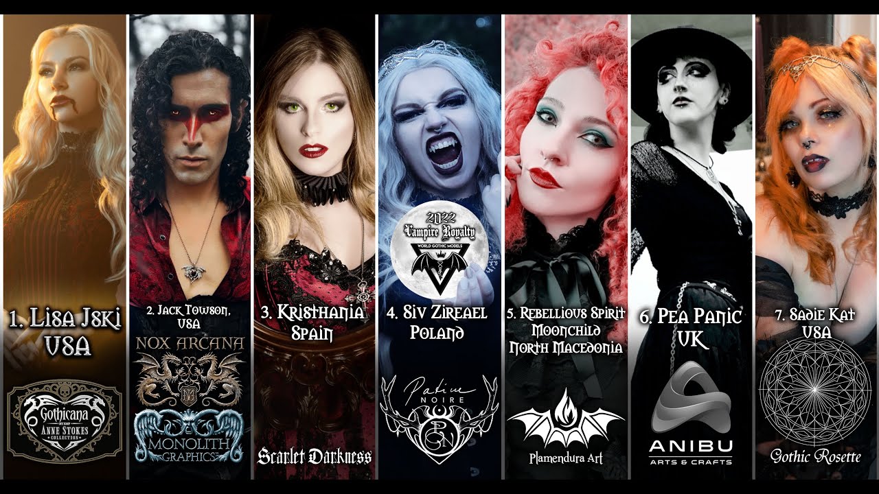 Vampire Royalty 2022 - Contestants, Ranking, Winners, Prizes | World Gothic Models