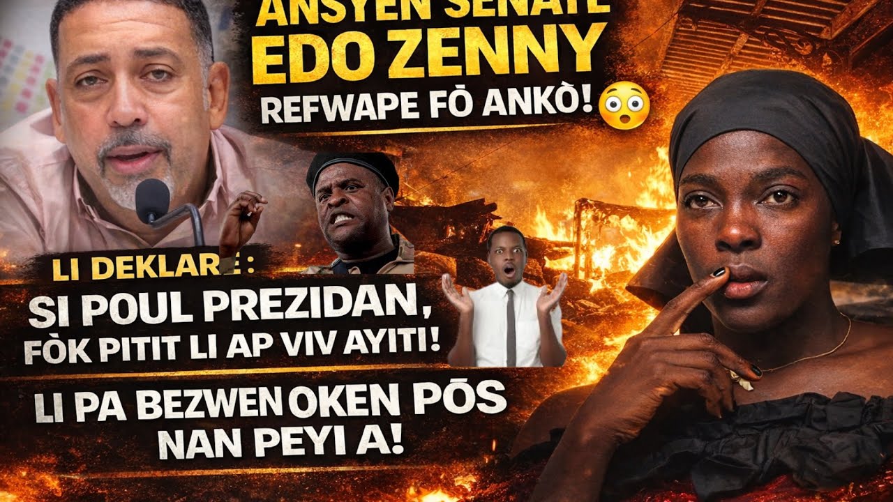 Senatè #EdoZeny Fwape Fò Ankò! Li Di Si Poul PDT Fòk Pitit Li Ap Viv Ayiti,Li Pa Bezwen Okenn Pòs