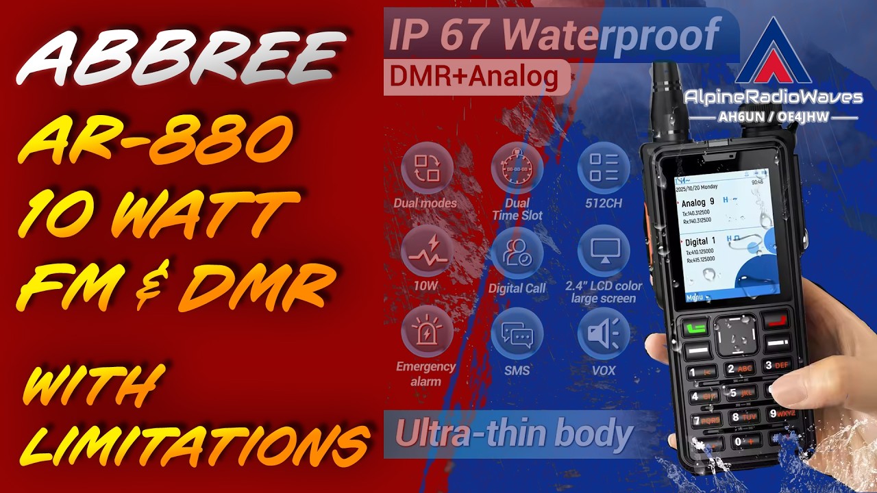 ABBREE AR-880 - A good two-way radio and why you shouldn't buy it for Amateur (Ham) Radio DMR