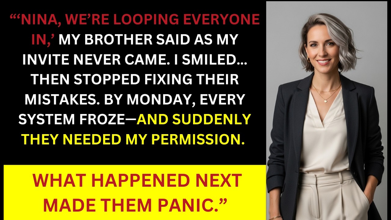 My Family Cut Me Out of Every Plan — I Built Something They Had to Ask Access To..
