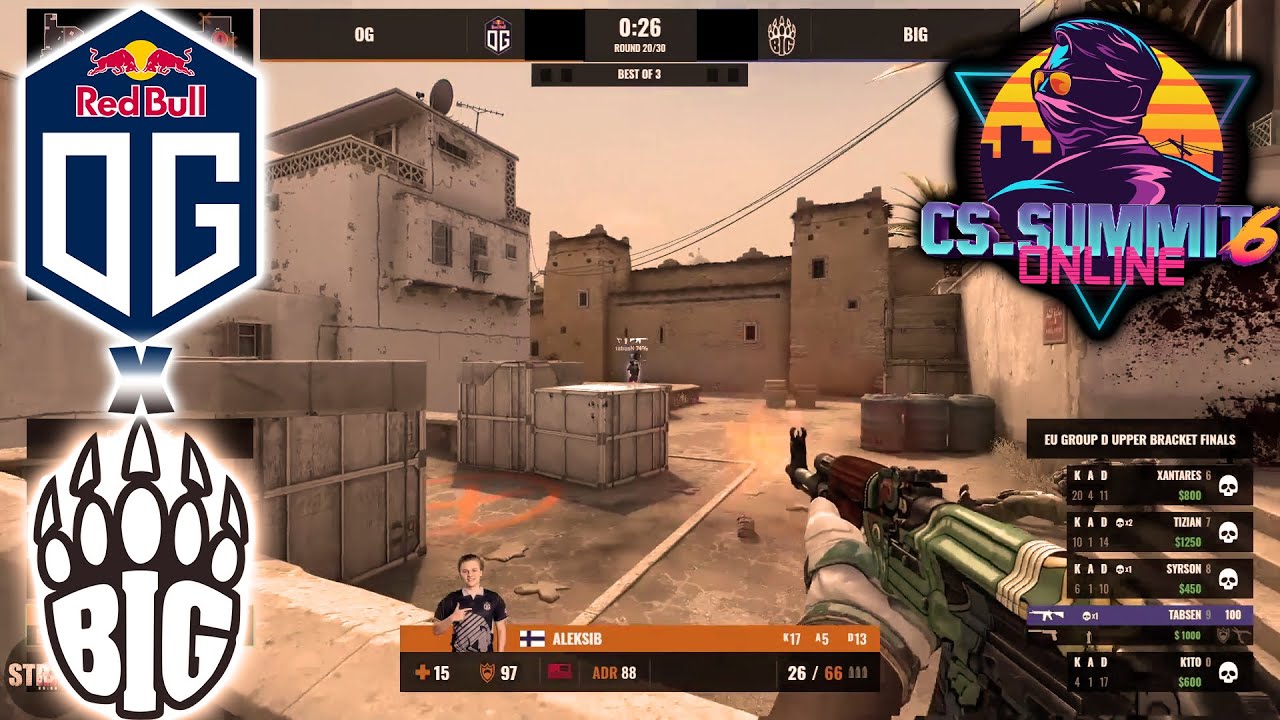 🇪🇺 OG vs 🇩🇪 BIG DUST2 HIGHLIGHTS - cs summit 6