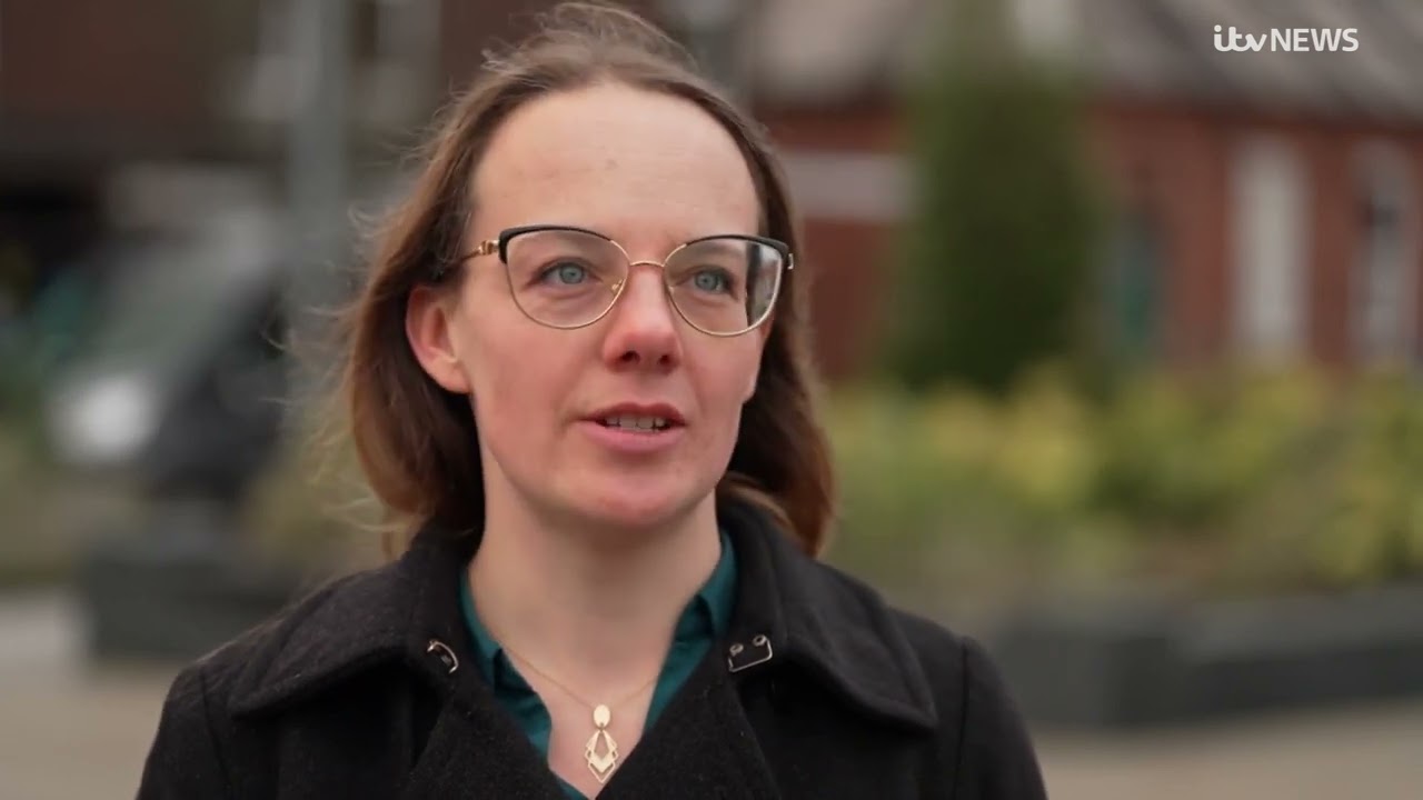 ITV News  - Nicole Martin and students on the Gorton & Denton byelection