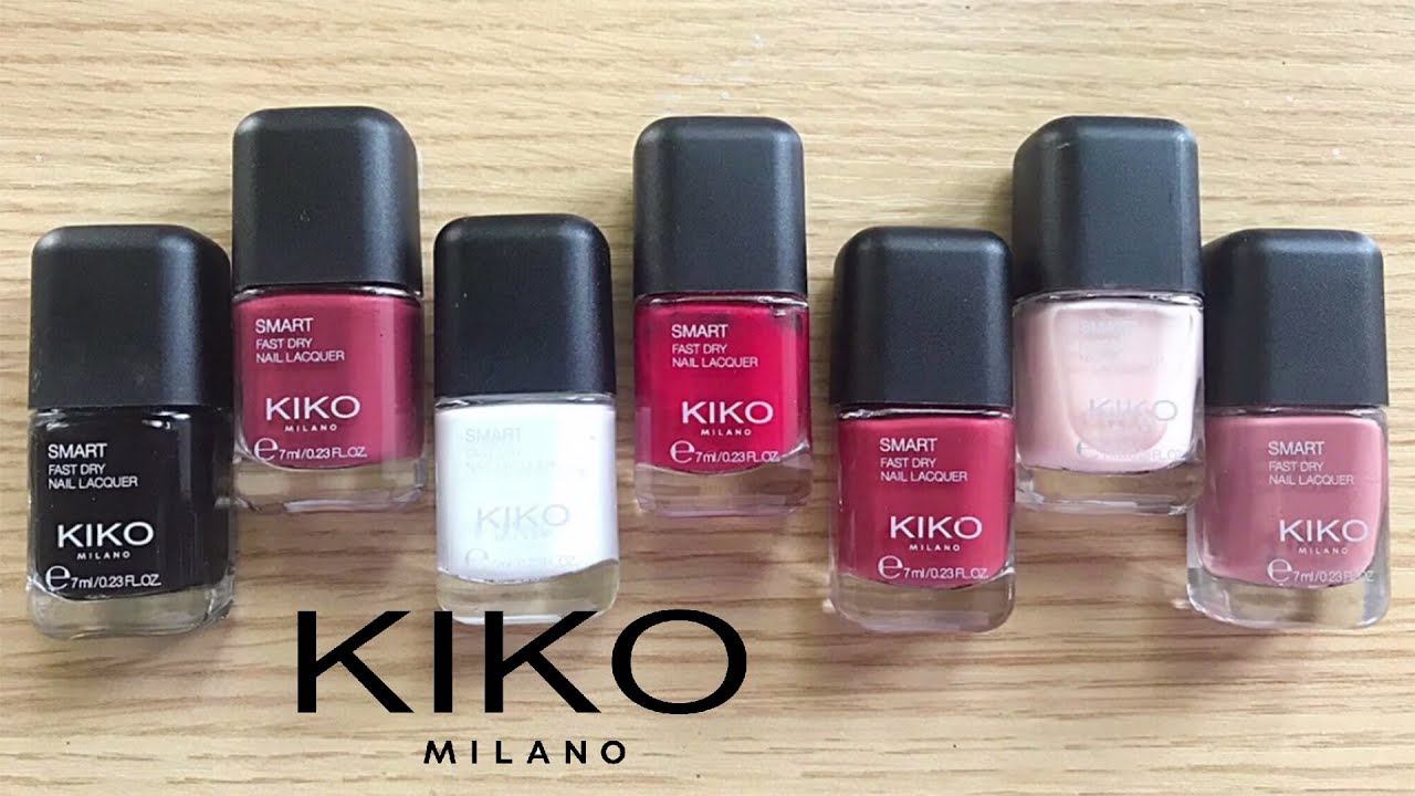 Kiko Smart Fast Dry Nail Lacquer Swatches
