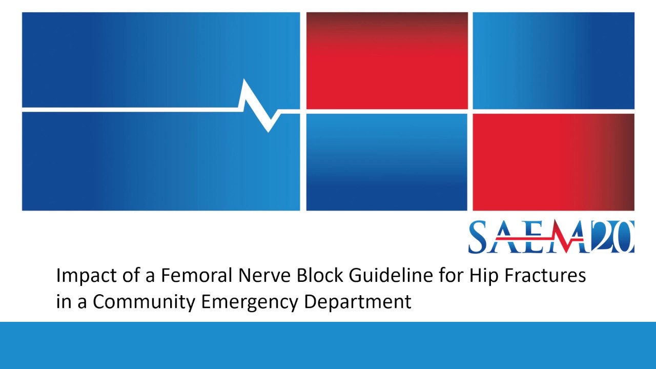Impact of a Femoral Nerve Block Guideline for Hip Fractures in a Community Emergency Department