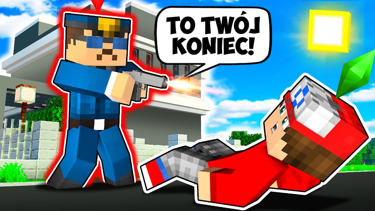 😭👻 LUFEREK ZOSTAŁ ZABITY przez POLICJANTA w Minecraft *życie czy śmierć?!* | MINECRAFT DOM | Luferek