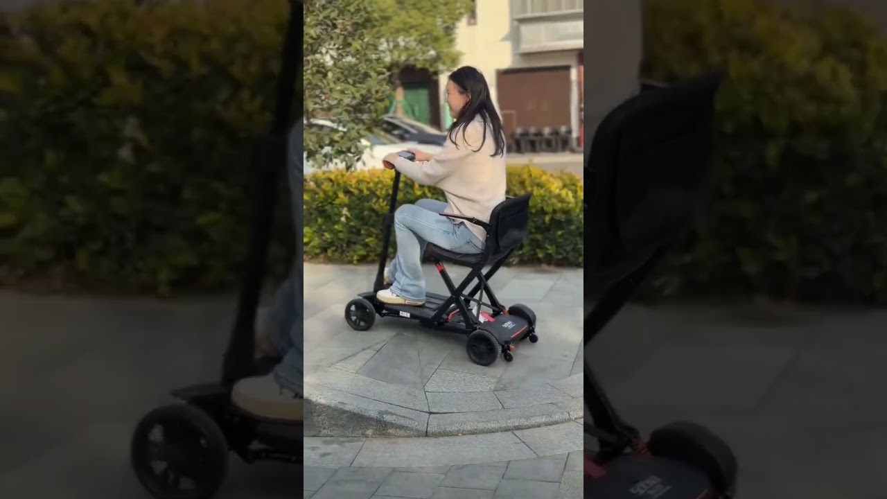 ( # 1834 )1️⃣ One Button Folding Elderly Mobility Electric Scooter