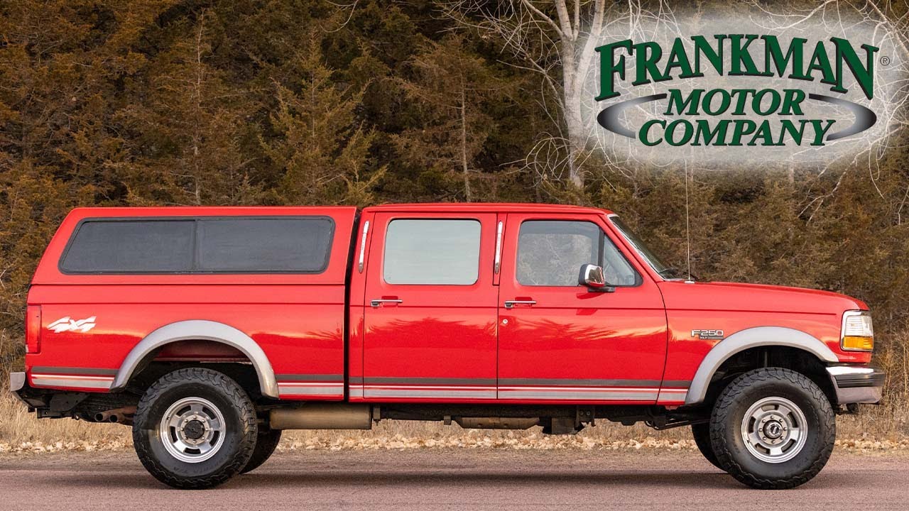 51K Mile - 1996 F-250 - 7.5L V8 - Red E. Kamp - Frankman Motors Company - Walk Around/ Driving Video