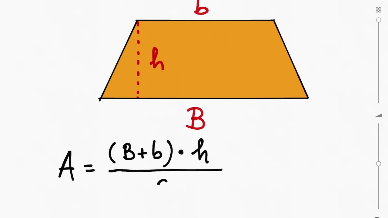 Geometr&iacute;a &aacute;rea del trapecio
