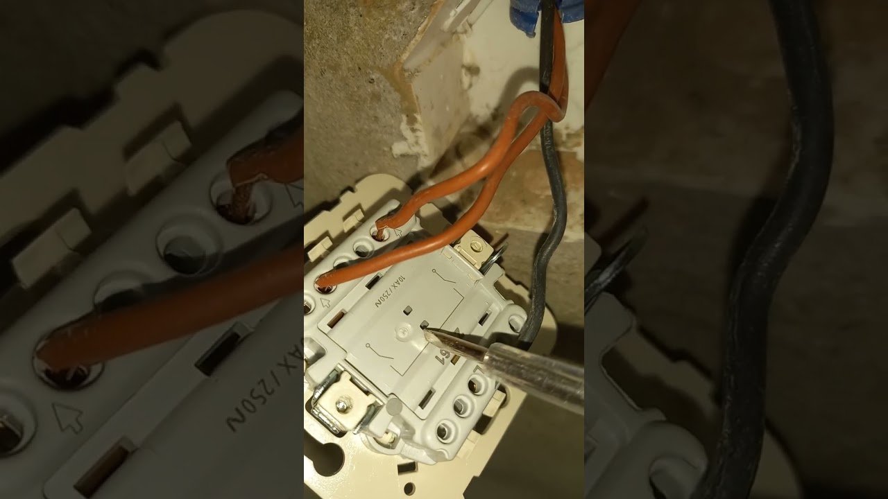 montagem de comutador de lustre