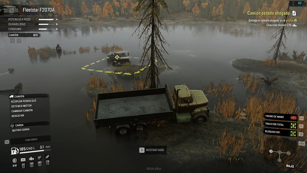 SnowRunner 🚚 Gameplay #8 🆘 Rescate Chevrolet Kodiak C70