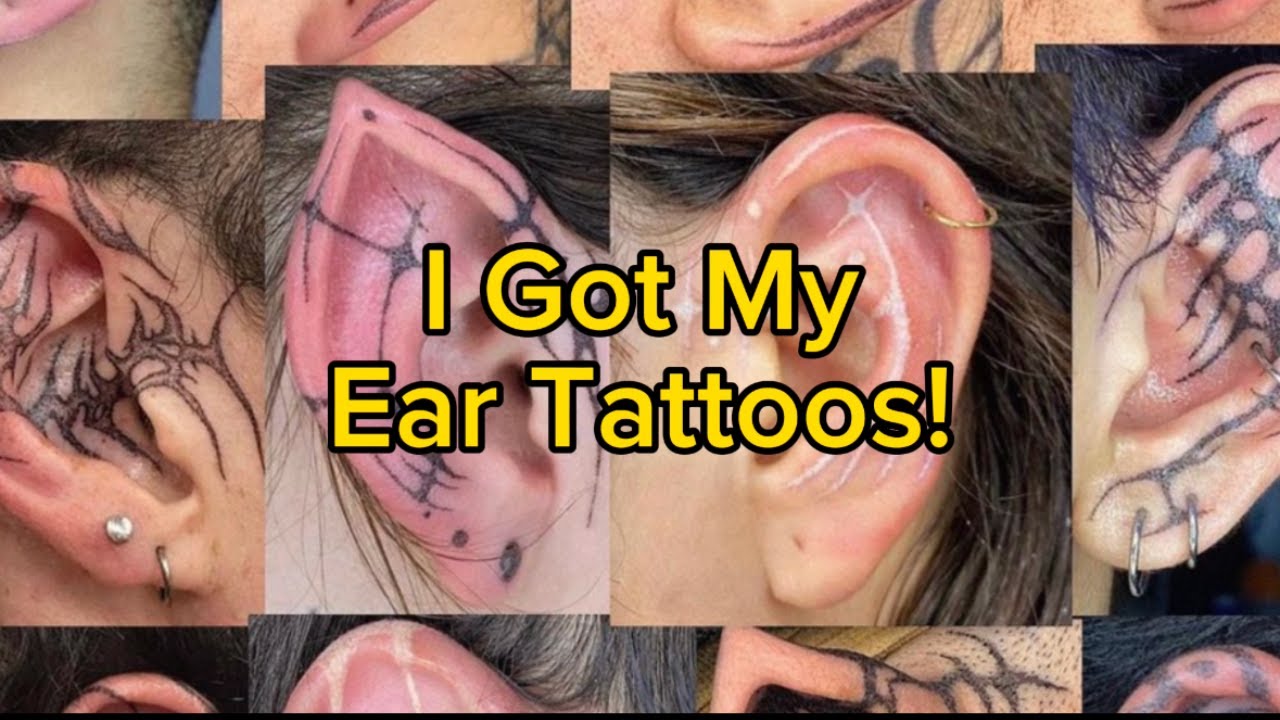 I Got My Ear Tattoos! #tattoo