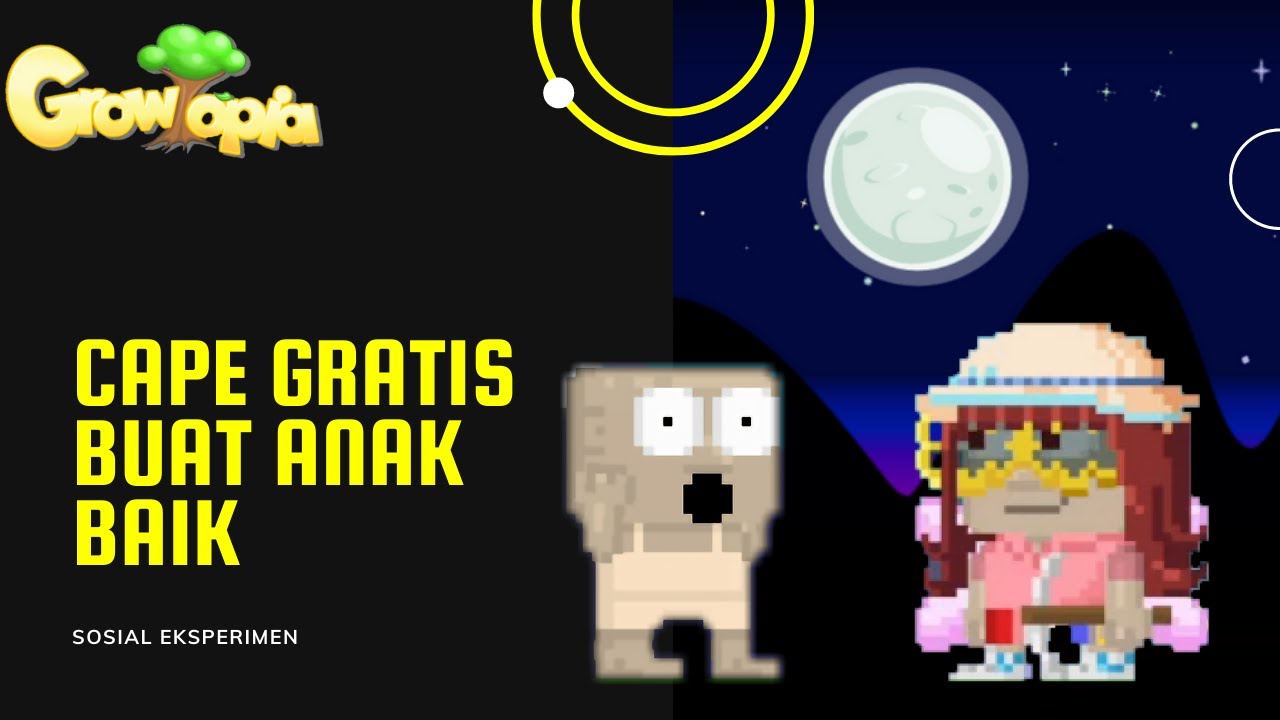 Kasih Cewe Baik ini Cape Impiannya | Sosial Eksperimen | Growtopia | Indonesia