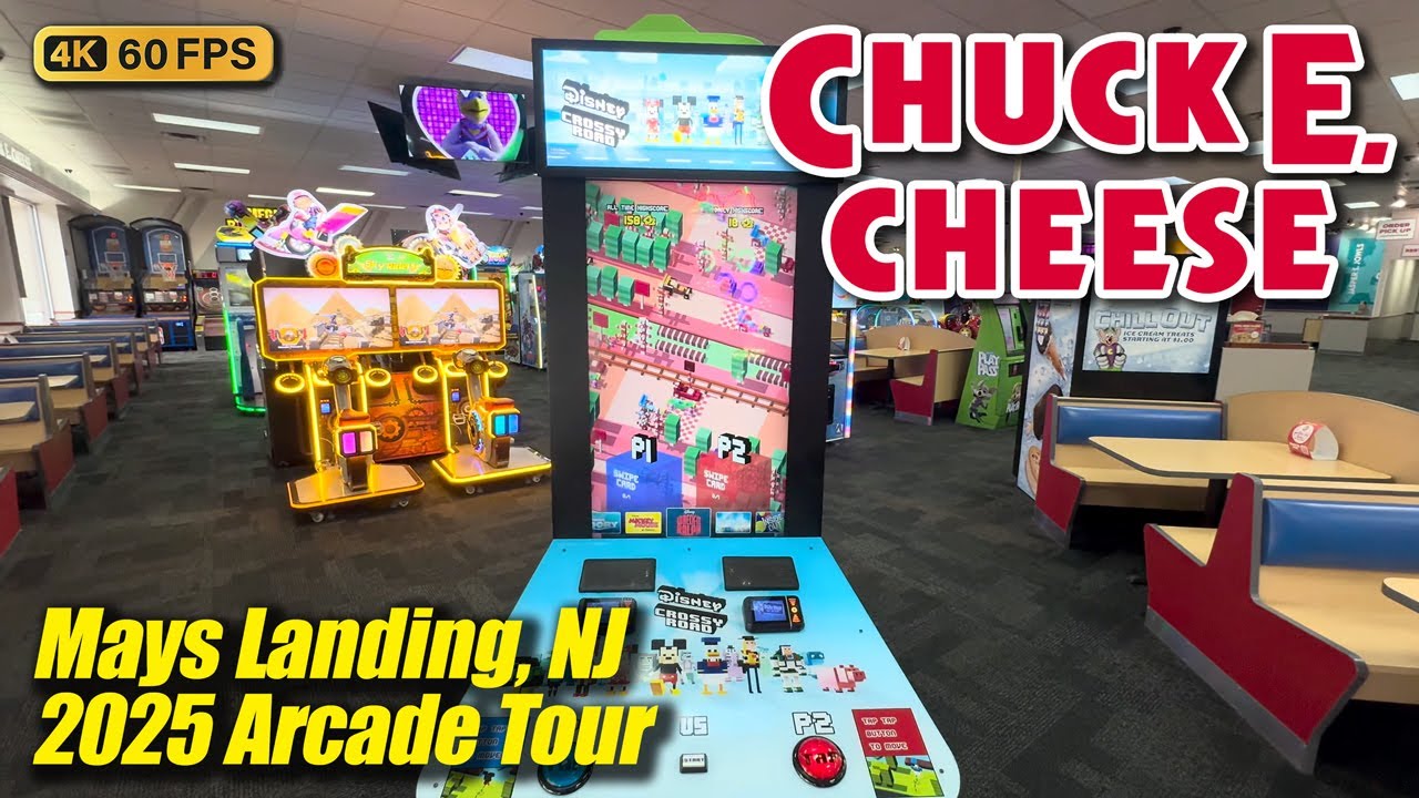 Chuck E. Cheese (Mays Landing NJ), new January 2025 arcade tour, full 4K walkthrough