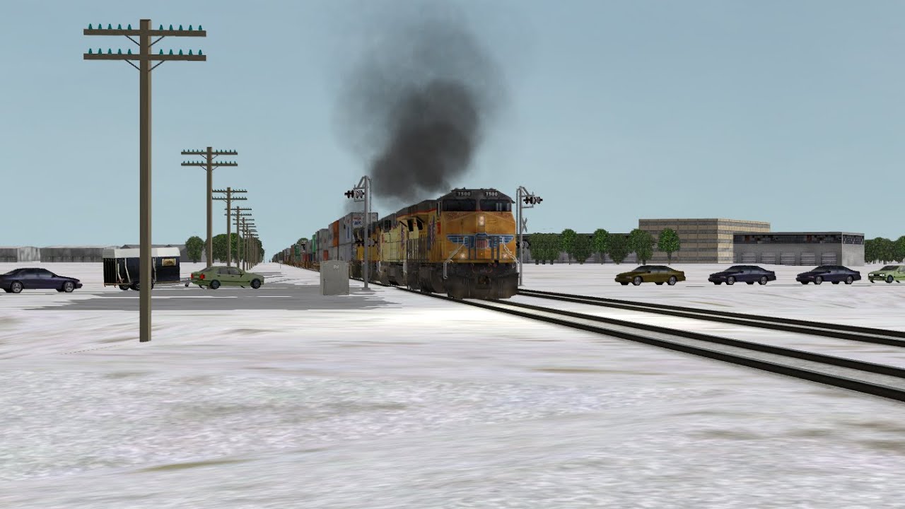 ORTS: Fast UP C45ACCTE #7500 WB IG4TA-05 At Clinton, IA