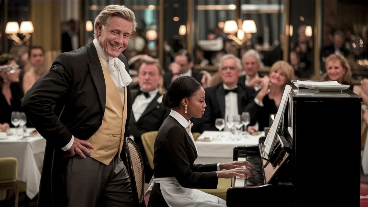 UN MILLIONNAIRE FORCE UNE SERVEUSE NOIRE À JOUER DU PIANO POUR L’HUMILIER, MAIS SON TALENT SURPREND