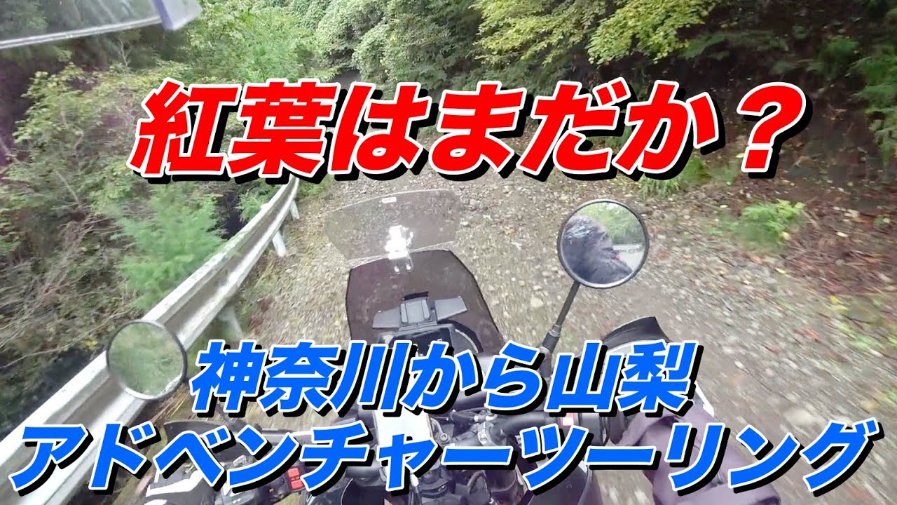 紅葉はまだか？相模湖から山梨県道35号周辺アドベンチャーツーリング【モトブログ】大人のバイク