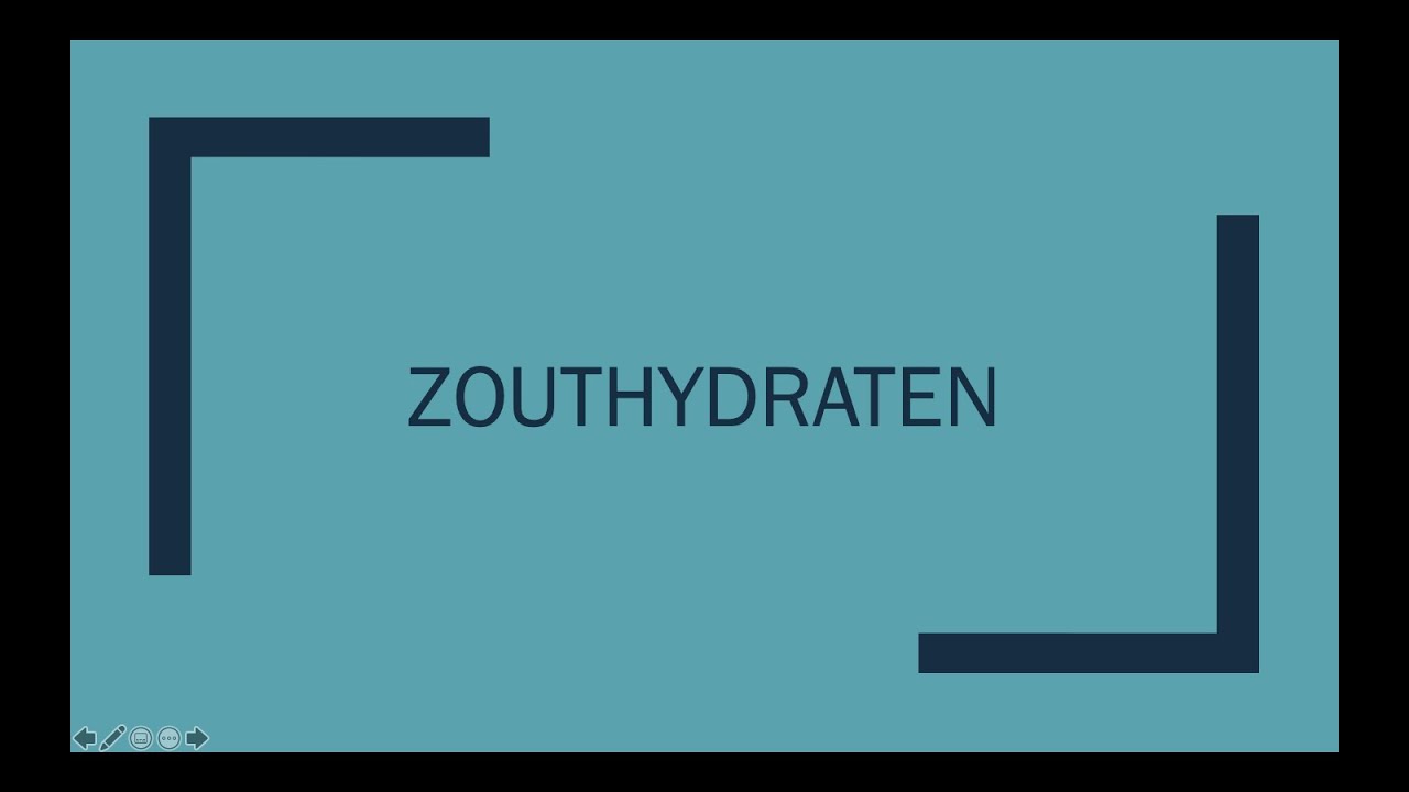 Zouthydraten