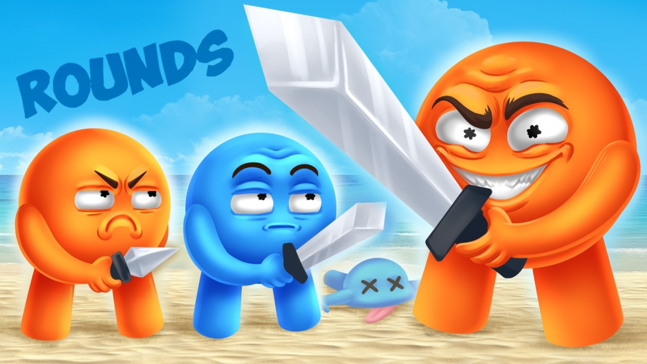 СРАЖЕНИЕ НА МЕЧАХ. УГАДАЙ У КОГО БОЛЬШЕ :D УГАРНАЯ БИТВА КОЛОБКОВ #rounds