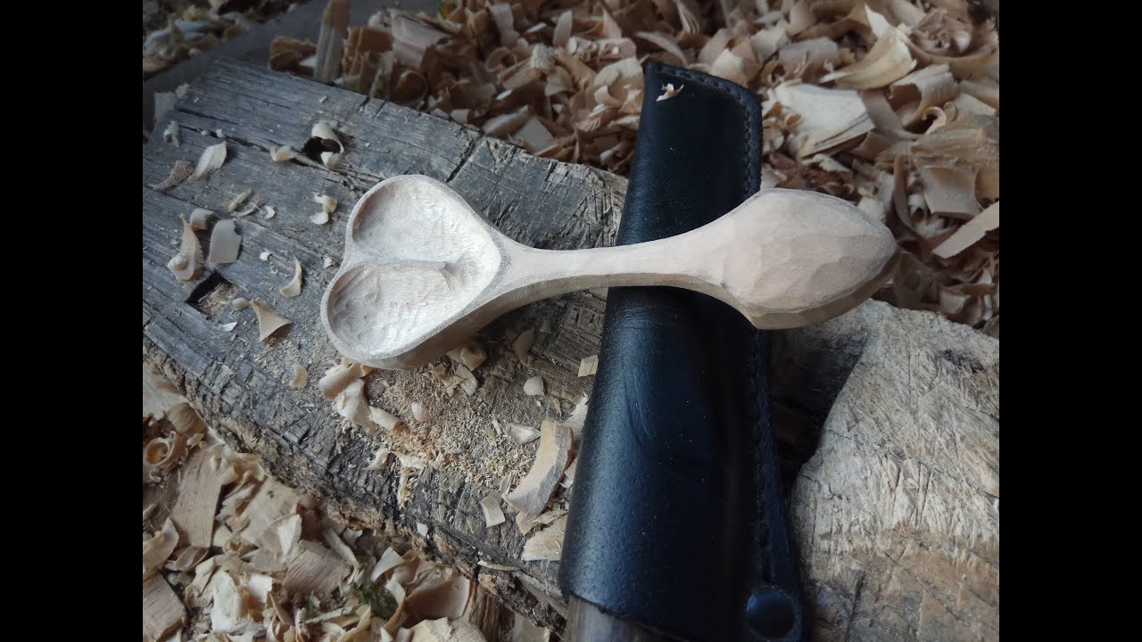 How to carve a heart shaped Love Spoon- Part 1