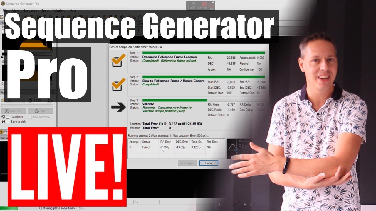 Sequence Generator Pro: Live view