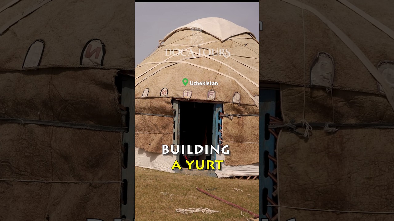 Building a Yurt in Uzbekistan | Traditional Home Construction in Central Asia