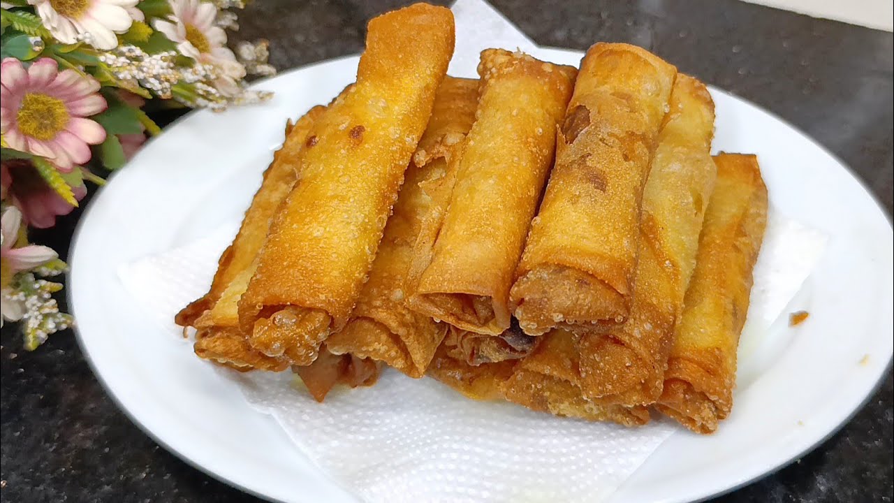 Ramzan Special Chicken Spring Roll | Chicken Spring Roll Recipe | Crispy Spring Roll For Iftar... 