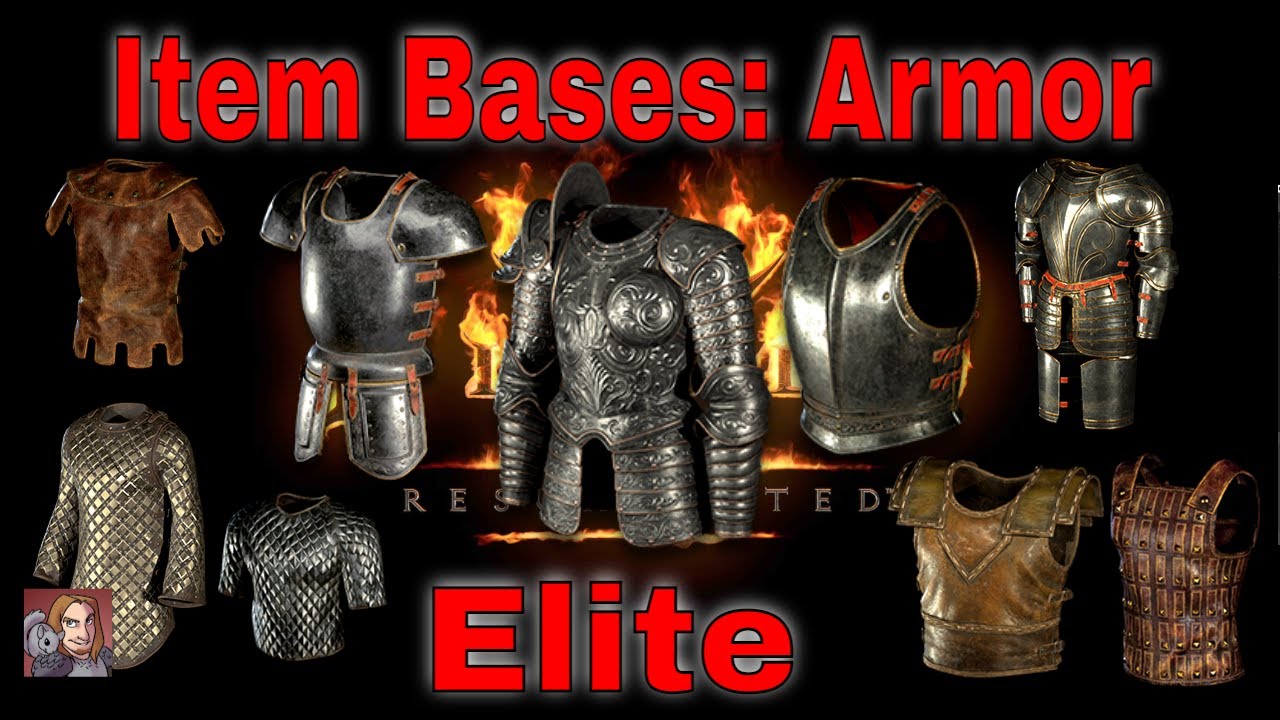 D2R Item Bases - Armors (Sacred Armor, Archon Plate, Great Hauberk, Hellforge Plate, Ect)