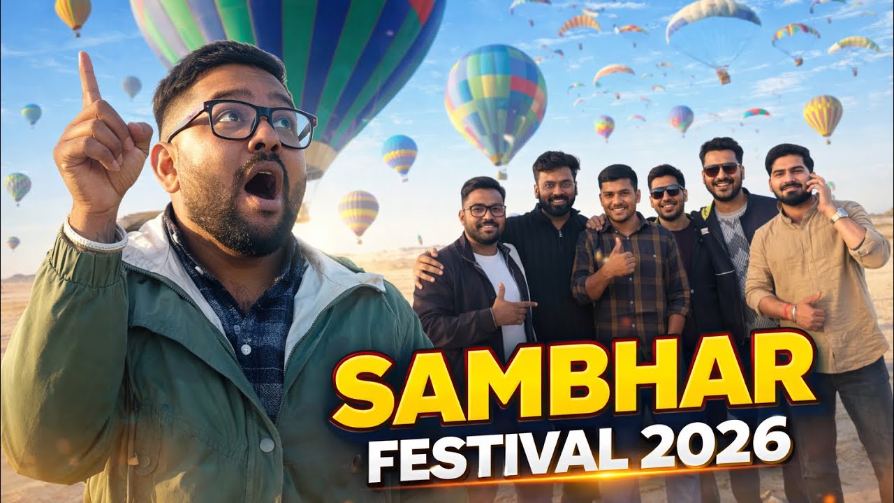 Sambhar festival 2026 ll Hot Air Ballon ll Rajasthan’s Biggest Desert Festival ll #rajasthantourism 