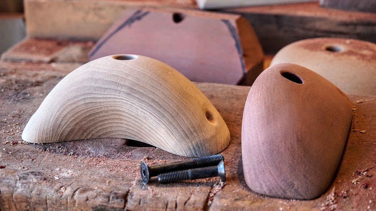 Shaping Wooden Climbing Holds - Sloper #1