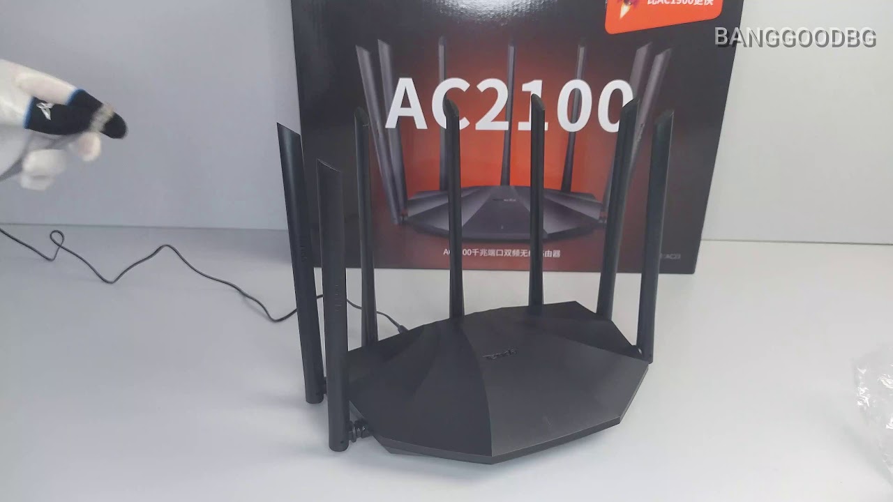 Tenda AC2100 Dual Band Gigabit WiFi Router 4X4 MU-MIMO 7*6dBi External Antennas + ENG SUBS