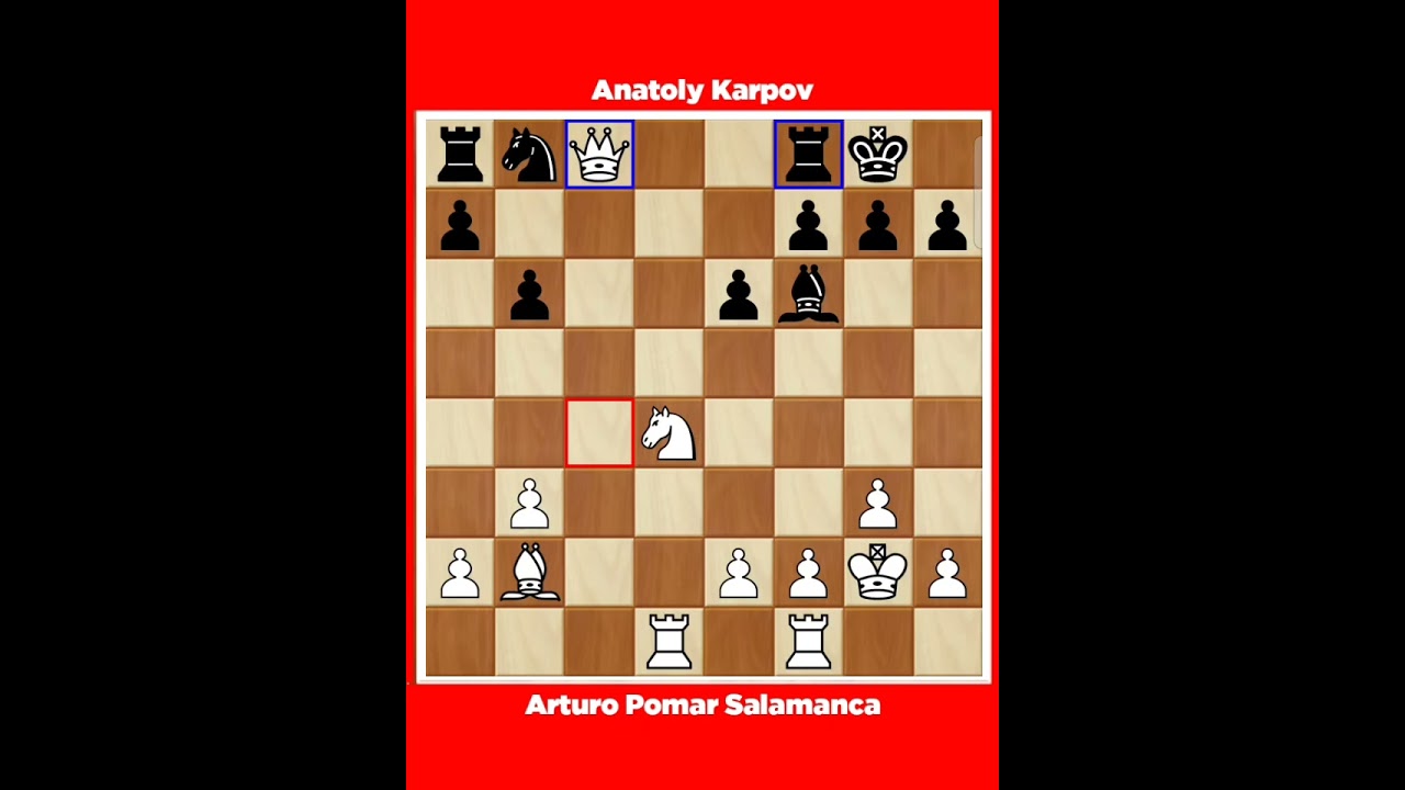 Arturo Pomar Salamanca vs Anatoly Karpov √ It Montilla Spain, 1976.