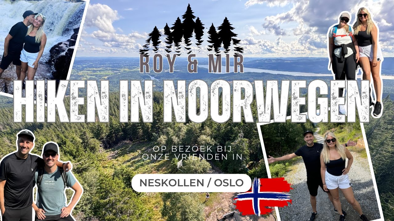 Hiken naar een waterval in Noorwegen op onze eerste dag! ✈️🥾🌲