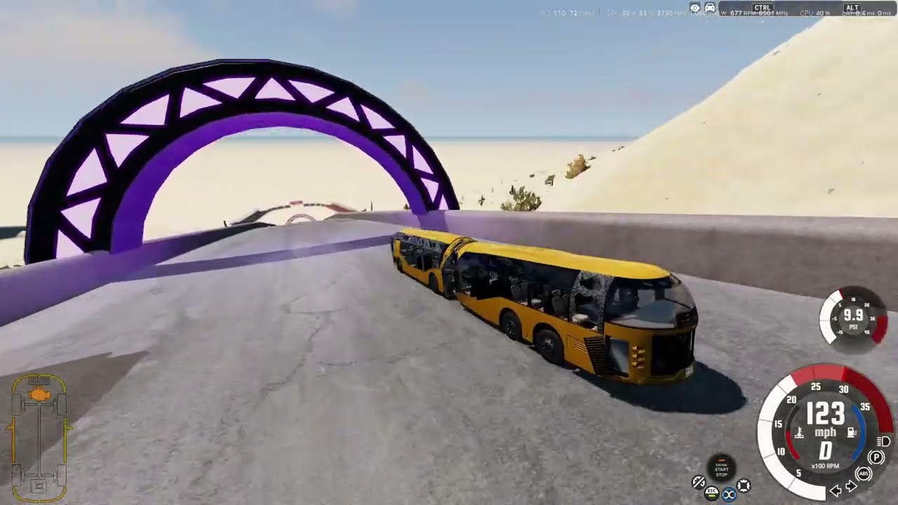 Downhill Mayheym Bus Capsule | BeamNG.Drive