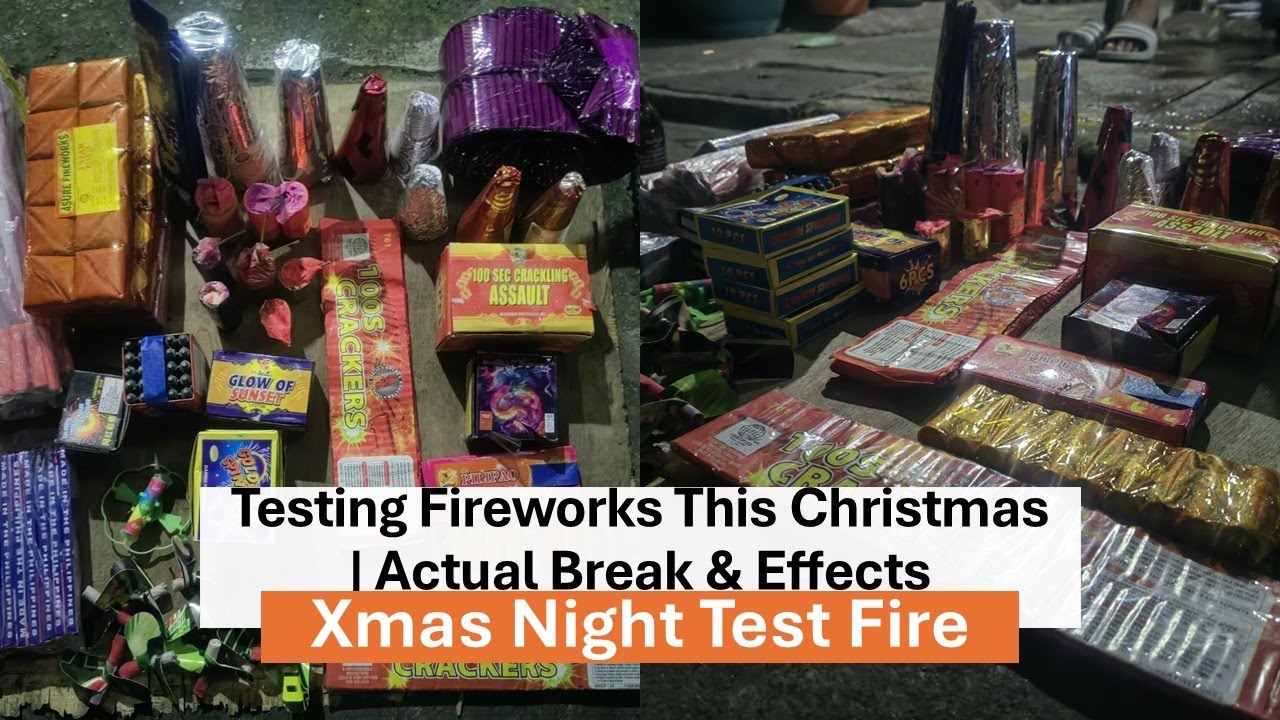 Christmas Night Fireworks Test Fire 2025
