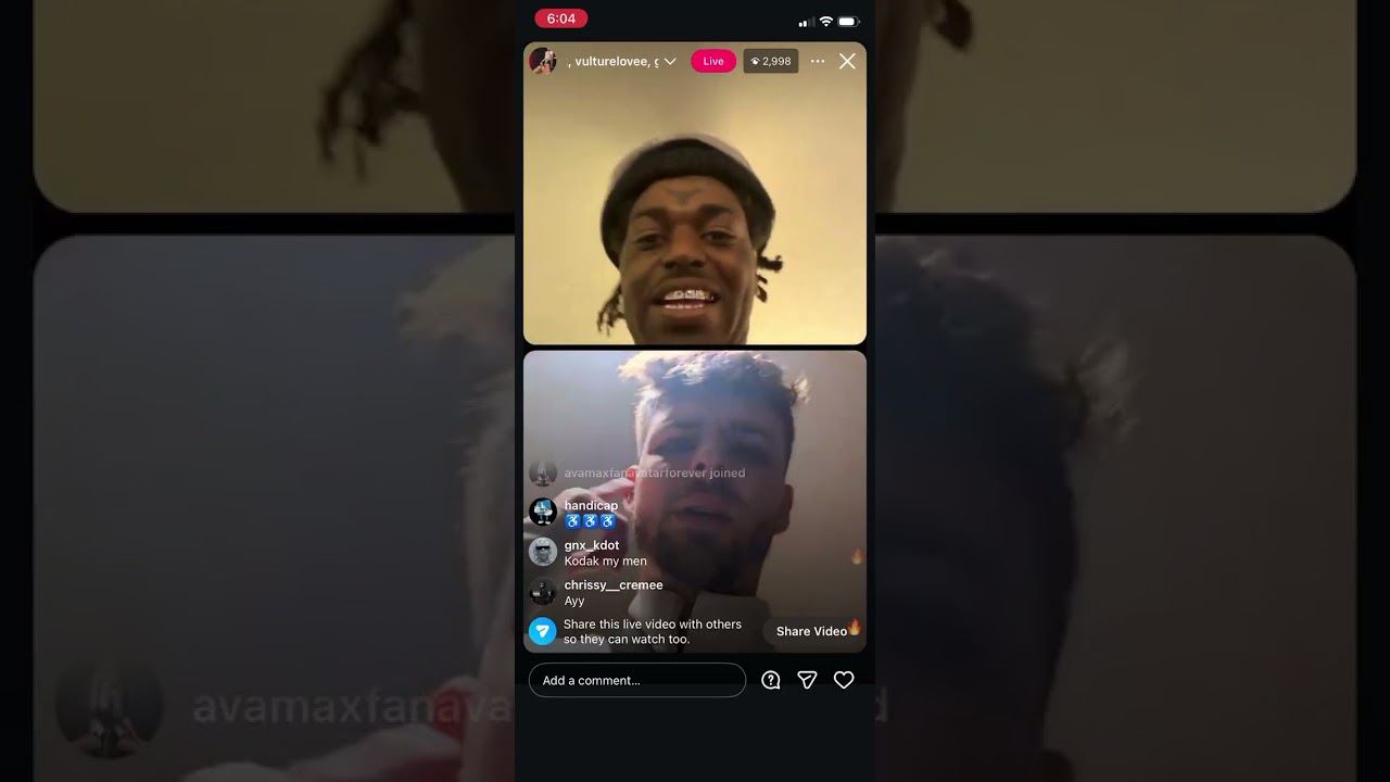 Kodak Black goes live on Instagram (not full stream I got bored)