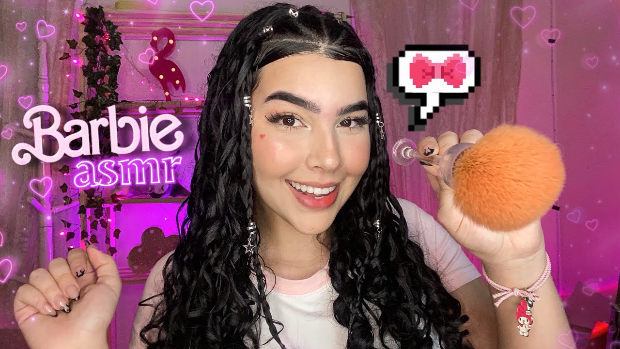 ASMR: TE ARRUMANDO PARA ASSISTIR O FILME da BARBIE COMIGO  🧸💕