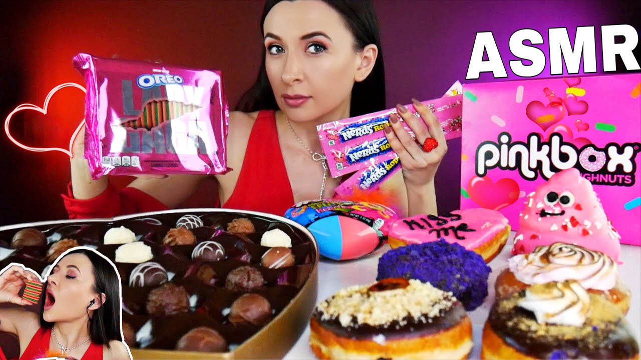 ASMR Eating Sweets *Valentine's Day Edition 🥰