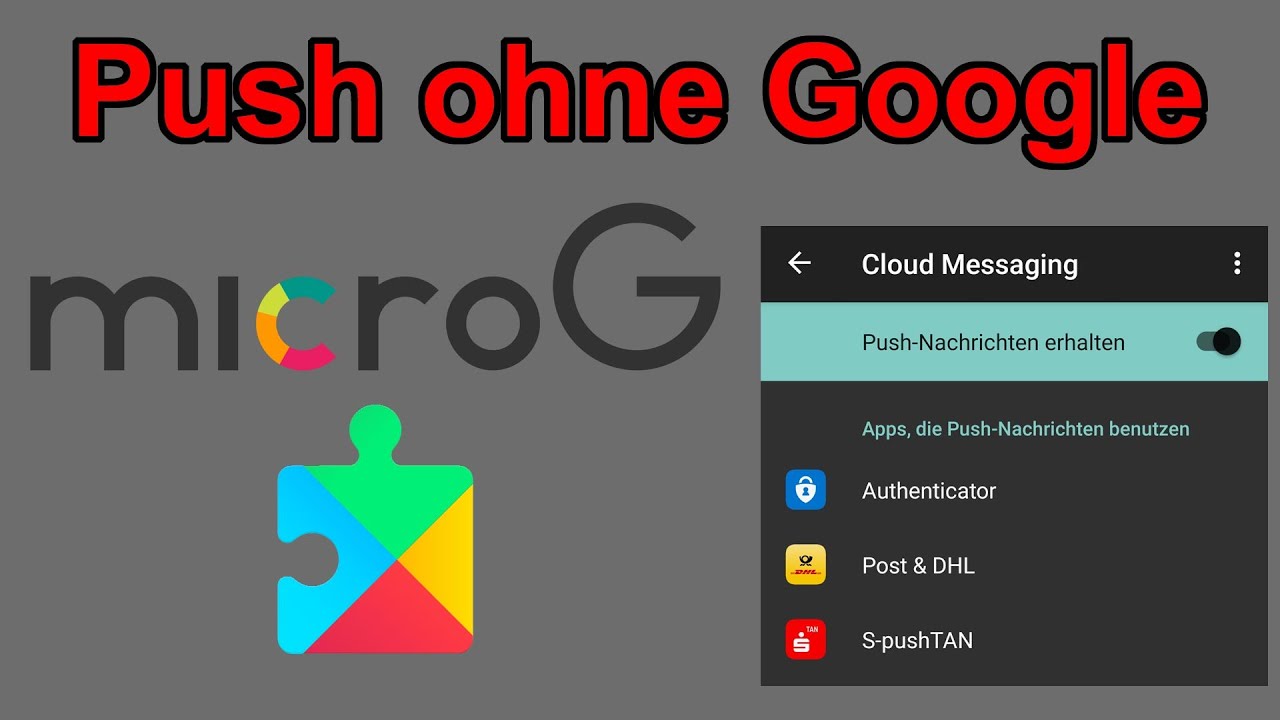 Huawei - MicroG - installieren und einrichten - Push ohne Google Dienste / Services - EN Subtitles