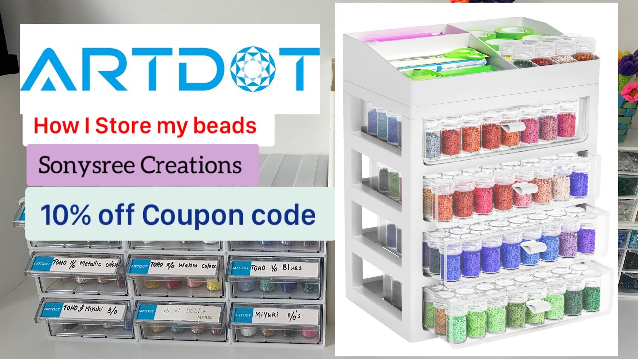 Artdot Storage unit || How to store your beads || Diamond painting storage unit.