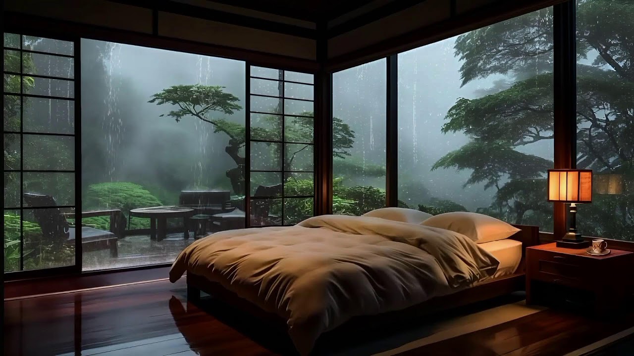 Night Rain for Deep Sleep - Relaxing Music | Calm Mind & Stress Relief