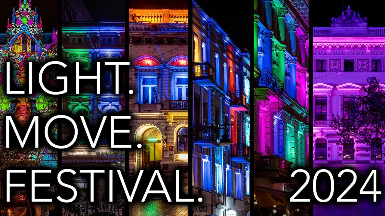 Spacer po Light Move Festival Łódź, Wrzesień 2024,  Ultra HD