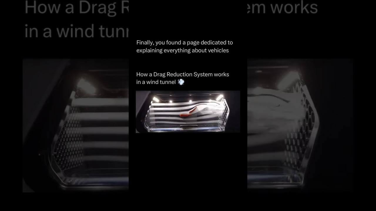 Do you know how a drag reduction system works in wind tunnel.#mechanical #automobile #f1 #viralshort