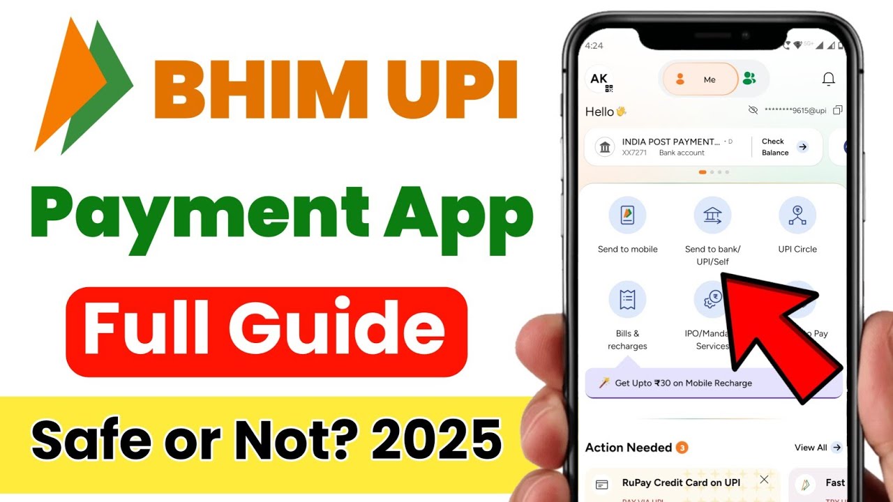 BHIM UPI App Full Guide 2025 &ndash; Safe Digital Payment Ka Desi Tareeka