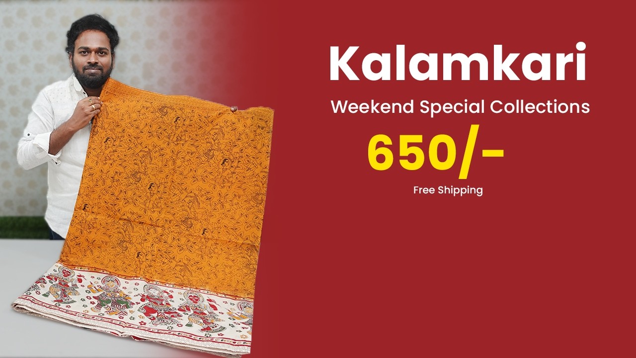 Weekend Special Kalamkari Cotton Sarees | Latest Collections | Mana Handloom Sarees