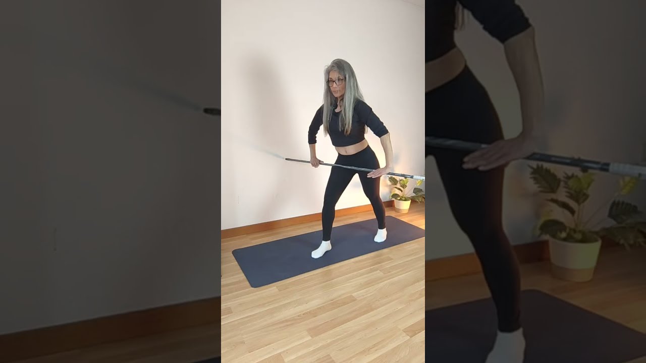 Hipopresivos con palito 🧹🧹🧹