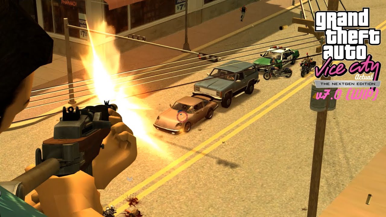 GTA Vice City NextGen Edition Ultimate Six Stars Rampage + Escape #4 (with mods)