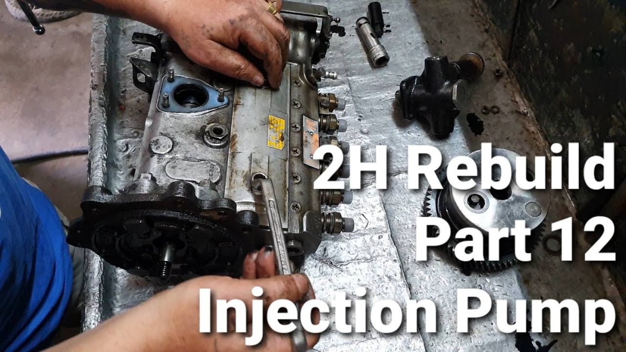 Toyota 2H Engine Rebuild Part 12 Injection Pump 1 ランクル６０噴射ポンプ分解