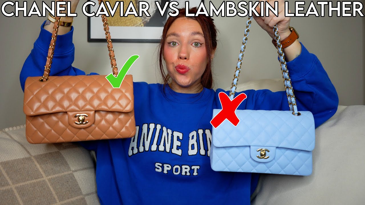 CHANEL CAVIAR VS LAMBSKIN LEATHER! WHICH IS BETTER? | Kenzie Scarlett