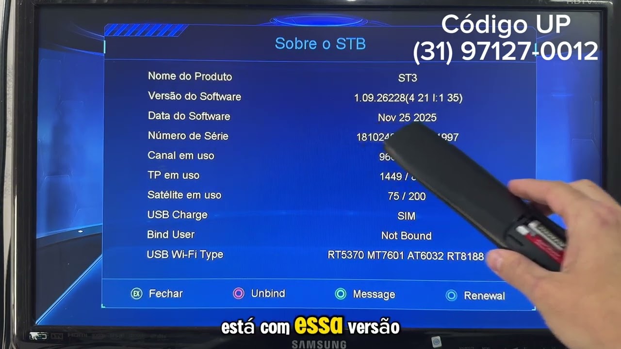 Como remover e ativar o QR cod ou código QR do America Box S705 GX