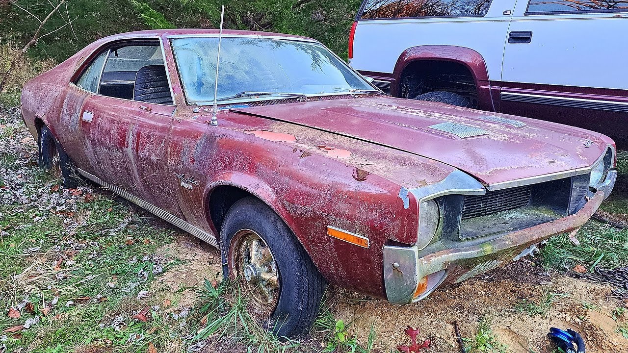 Rotting AMC Javelin Sitting for 25 years Will It Run? - NNKH